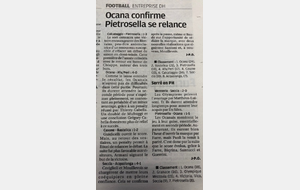 Presse : Ocana confirme en DH et PH