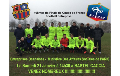 Coupe Nationale (16emes) : Le groupe Ocanais