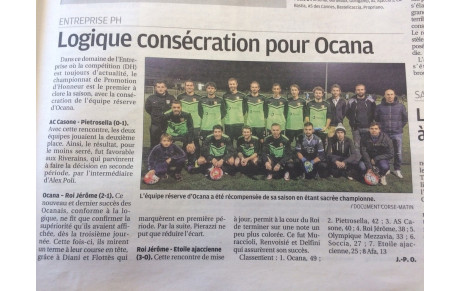 PH : Les ocanais CHAMPIONS